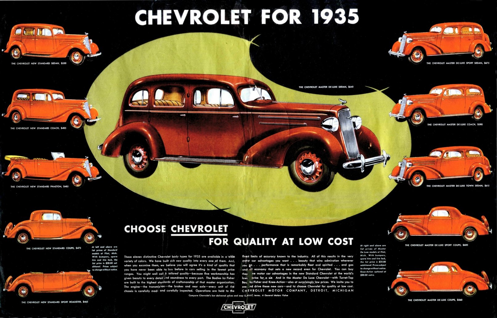1935 Chevrolet Auto Advertising